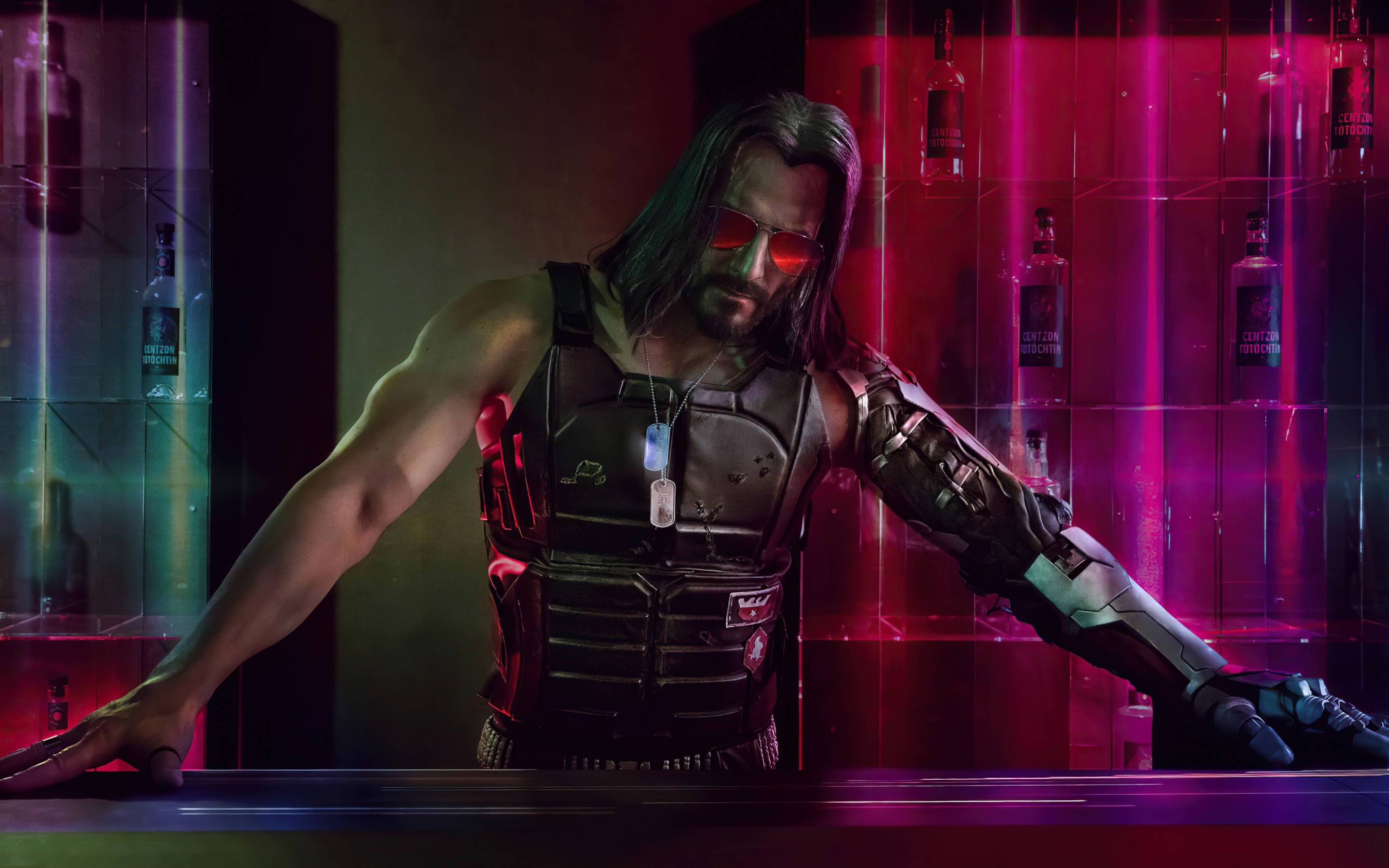 Johnny Silverhand Wallpaper 4K, Cyberpunk 2077, Keanu